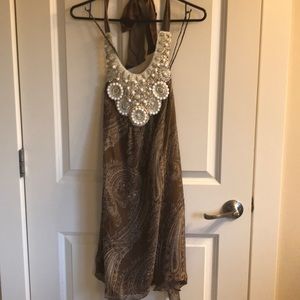 Haute Hippie silk beaded dress xs.